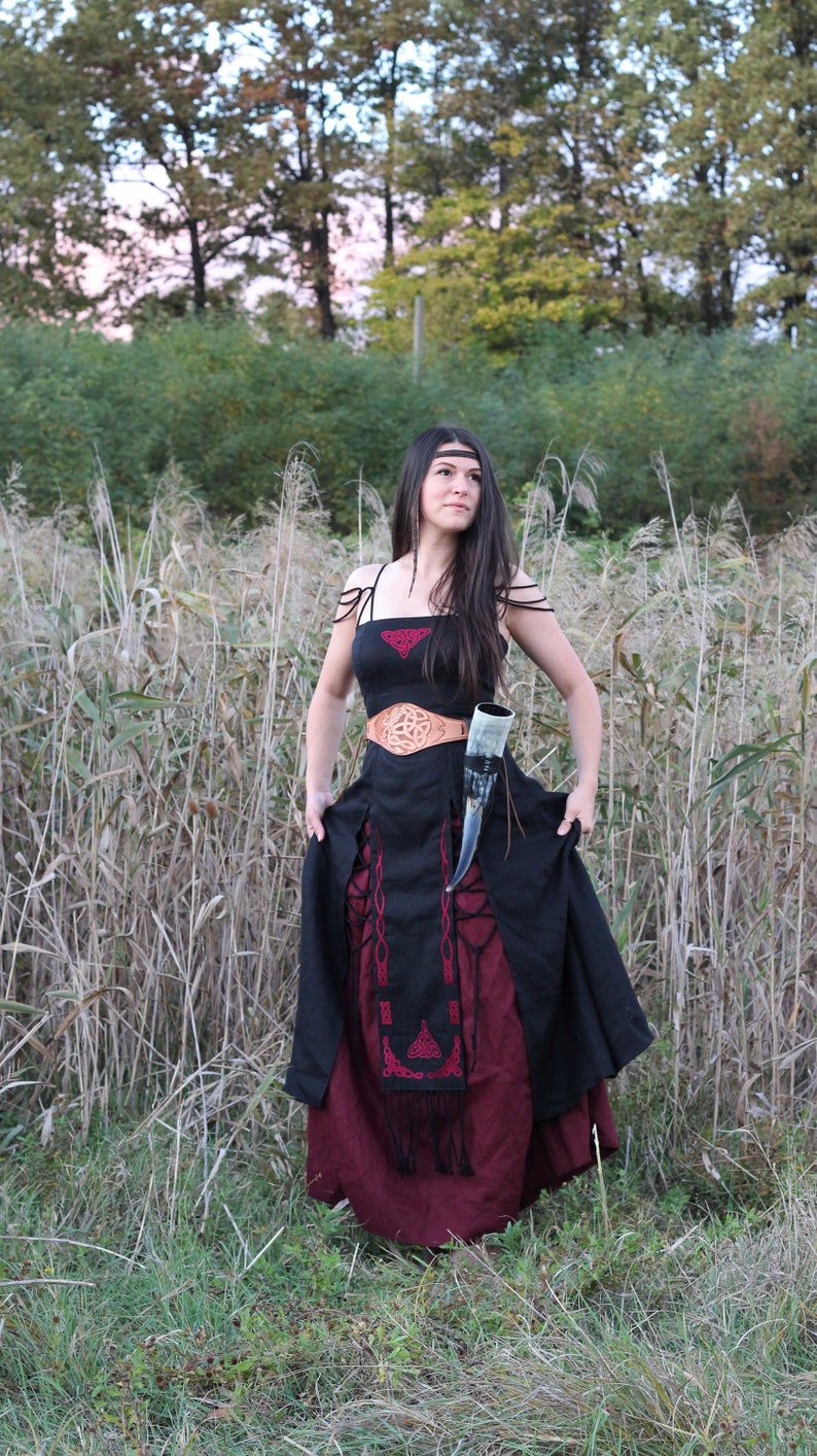 Ethnic Celtic Viking Hoodie Dress