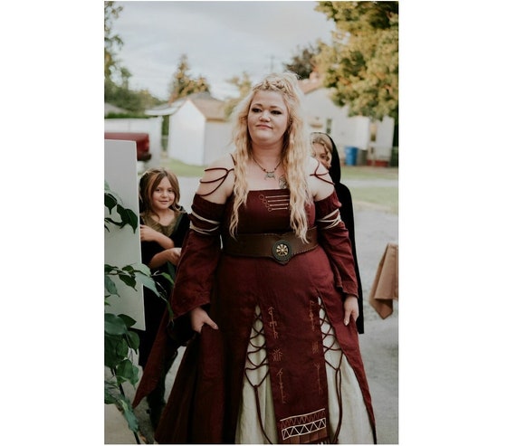 Vetements vikings FREYDIS 100 lin robe paienne robe fantastique robe Ren Faire robe viking costume viking pour femme robe grande taille Etsy Canada
