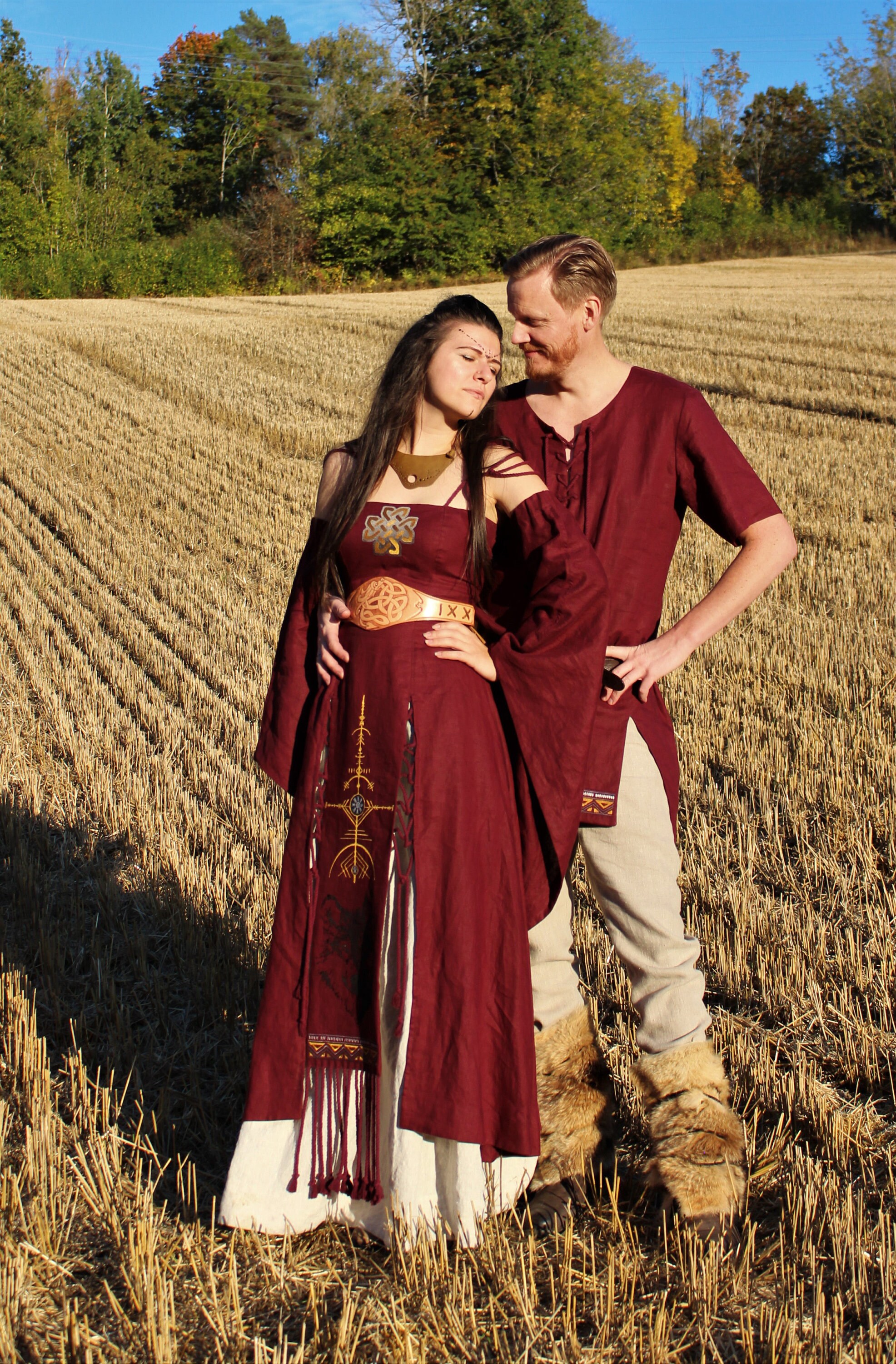 Matching Festival Clothing, Larp Costume Set, Viking Wedding Costume, Norse  Pagan Outfit -  Canada