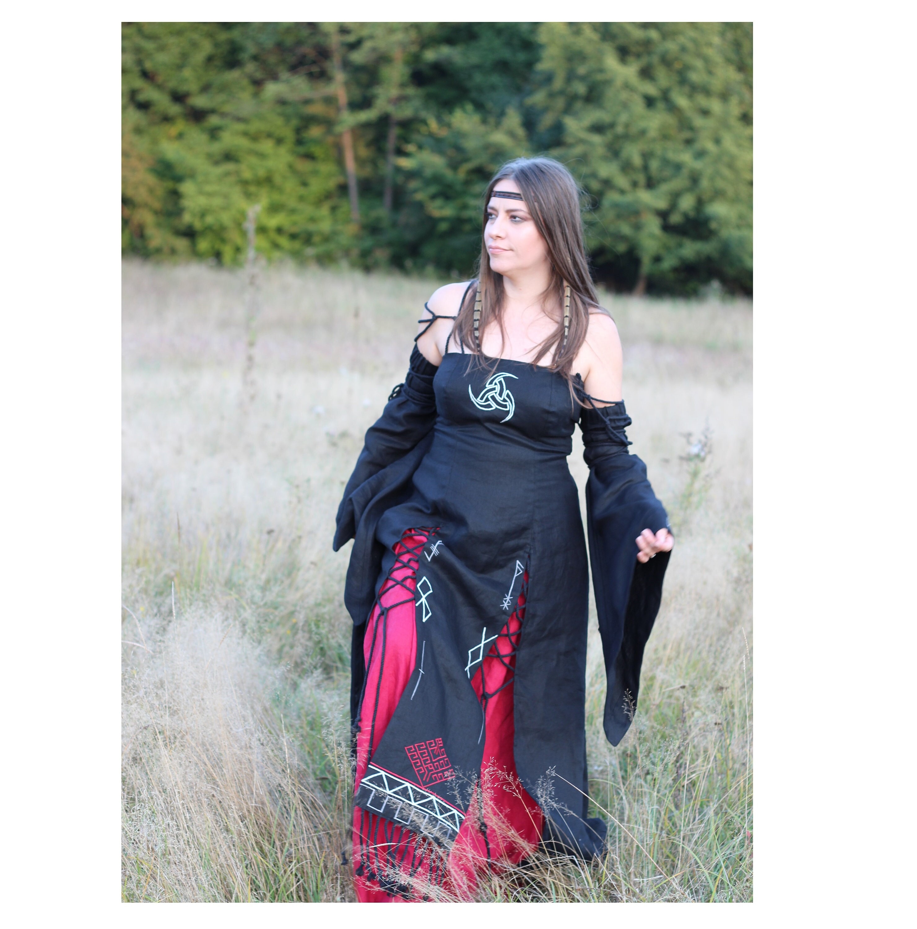 ORSHEE Viking Costume Women, Viking Dress, Pagan Dress, Renaissance Costume