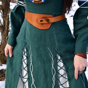 AISLING Celtic Linen Dress Fantasy Dress Viking Wedding - Etsy