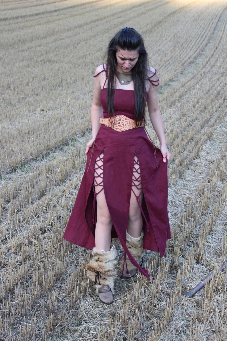 Viking Dress, Fantasy Dress, Ren Faire Dress, Viking Costume Women image 5