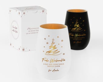 Christmas lantern with engraving "Little fir tree"