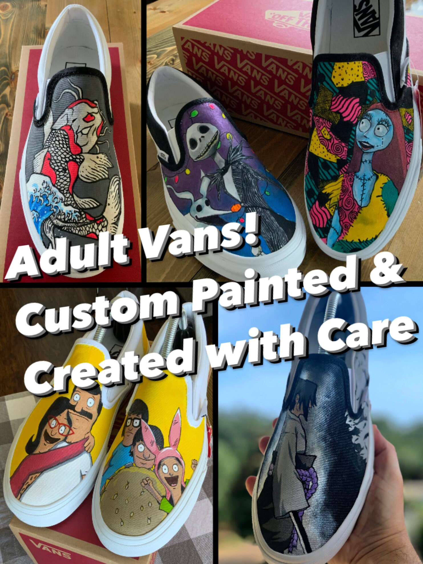 vans custom painted