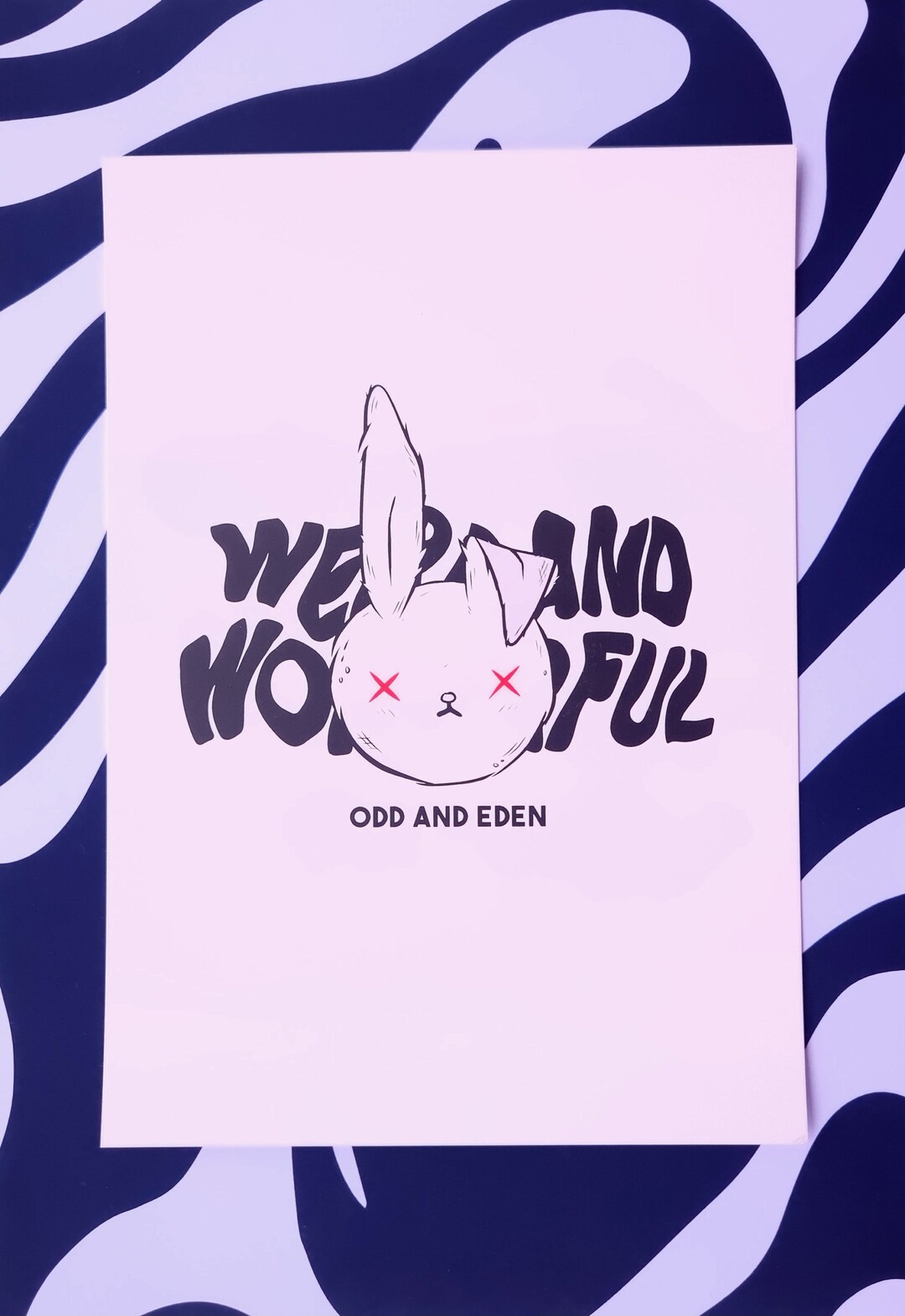 Weird and Wonderful Rabbit Art Print on A5 - Etsy
