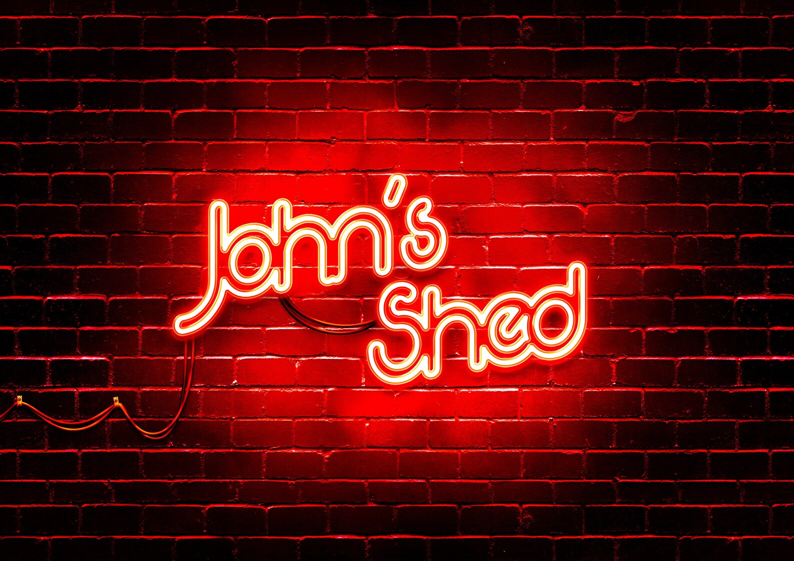 Personalised Red Neon Wall Art Etsy