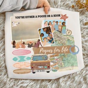 Outer Banks-collage png, Pogue Life png, T-shirt Outer Banks png