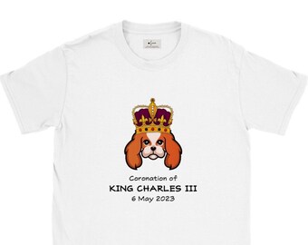 Coronation Special Cavalier King Charles Spaniel Unisex Crewneck T-shirt