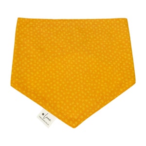 Dog bandana &quot;Dotty for You - Lemon Sherbet&quot; bandana for dogs, spotted pink dog bandana, neckerchief for dogs