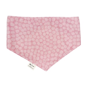 Dog bandana &quot;Dotty for You - Blush Pink&quot; bandana for dogs, spotted pink dog bandana, neckerchief for dogs