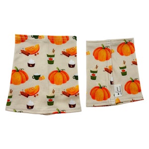 Pumpkin Spice dog snood • Autumn / fall dog food snood, Spaniel ear protector, Feeding snood for long ear dogs, Dog anxiety snood