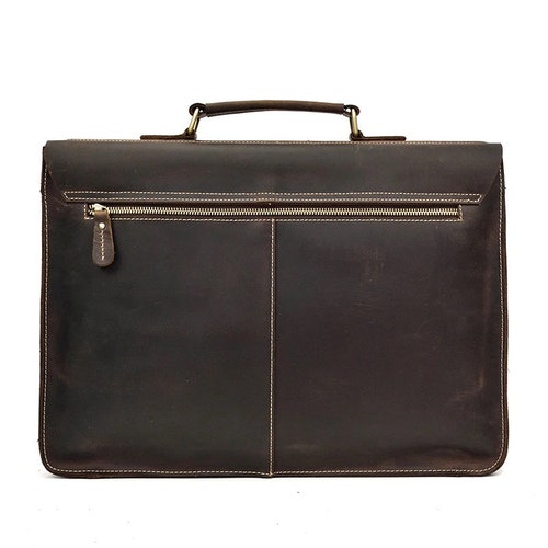 Genuine Leather bag Briefcase Handbag Top Quality Luxury Fashion Vintage Men shops Formal Business Laptop Notebook Bag Designer Retro Vintage