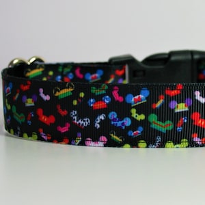 Mickey Mouse Minnie Disney Dog Collar or Matching Lead Leash Seat Belt 3/4&quot; or 1&quot; width