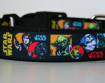 Star Wars Disney Dog Collar or Matching Lead Leash Seat Belt 3/4" or 1" width