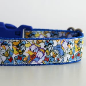 Donald Duck Dog Collar or Matching Lead Leash Seat Belt 3/4" or 1" width Disney