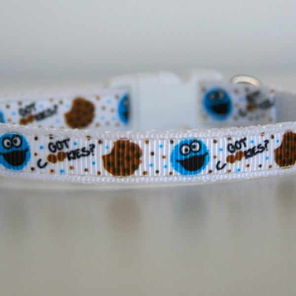 Breakaway Cookie Monster Cat Kitten Puppy Safety 3/8" Collar Bell Sesame Street