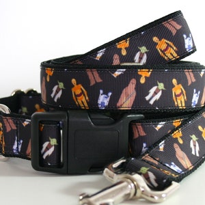 Star Wars Disney Dog Collar or Matching Lead Leash Seat Belt 3/4&quot; or 1&quot; width