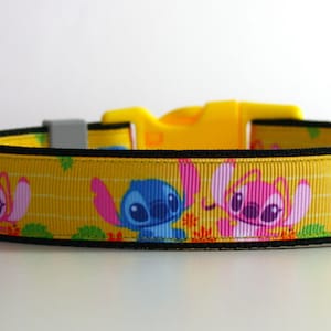 Angel Lilo and Stitch Disney Dog Collar or Matching Lead Leash Seat Belt 3/4&quot; or 1&quot; width