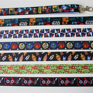 Lanyard or Key Fob Star Wars Disney Safety Breakaway Lanyard Keychain ID Holder Whistle Phone Badge Pin Stocking Filler Secret Santa