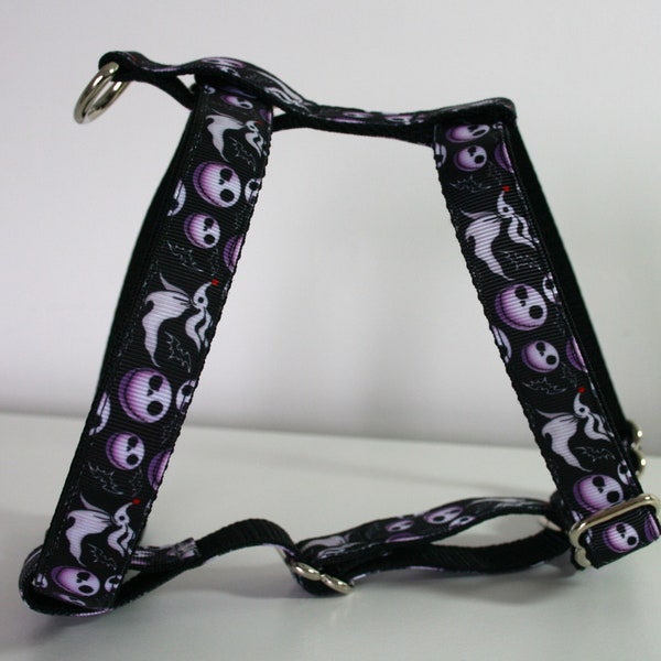Nightmare Before Christmas Adjustable Dog Harness Matching Standard or Step In