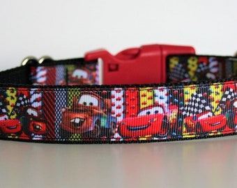 Cars Disney Hunde Halsband oder Passende Leine Leine Sicherheitsgurt 3/4 "oder 1" breite