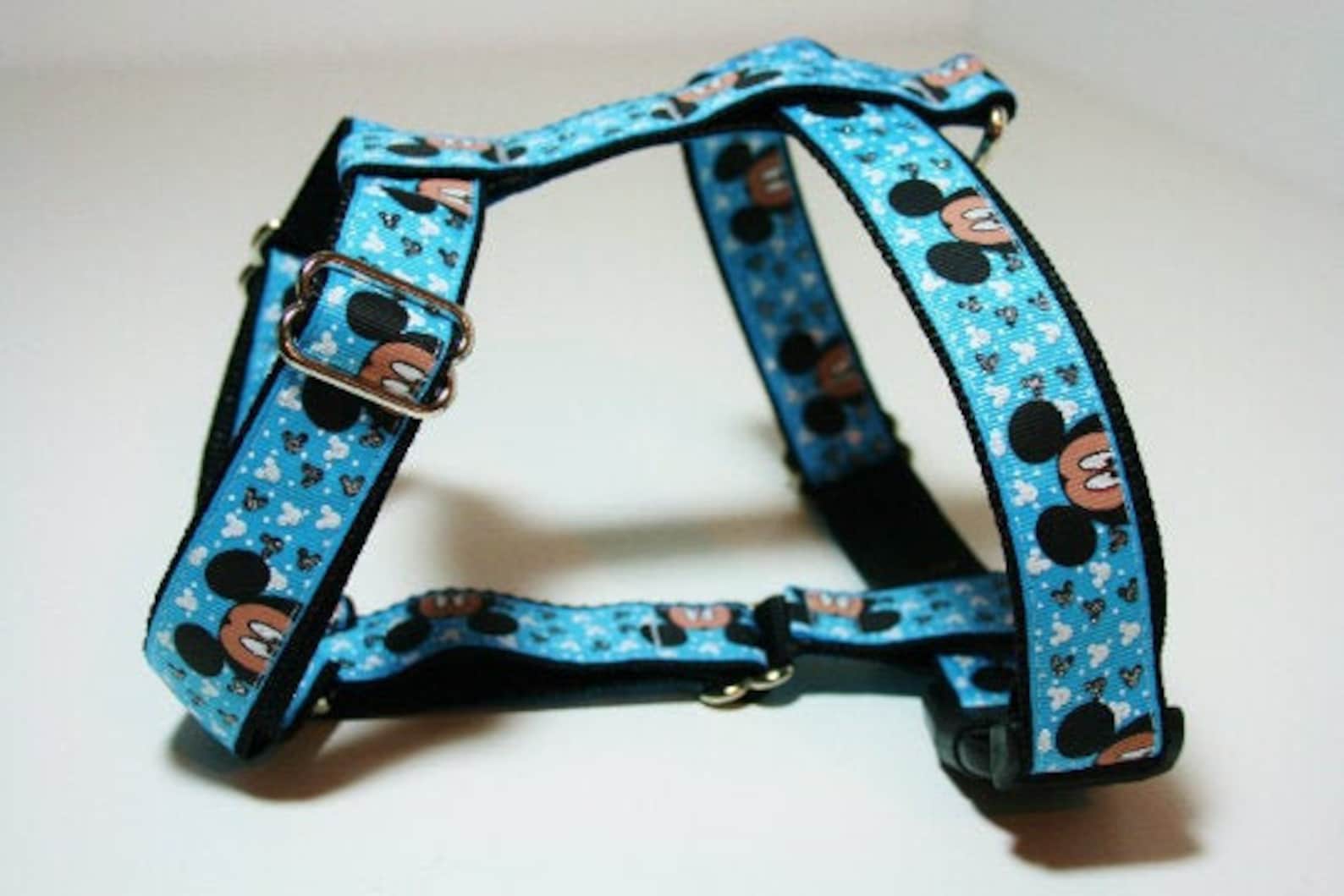 Mickey Mouse Disney Adjustable Dog Harness Matching Standard Etsy