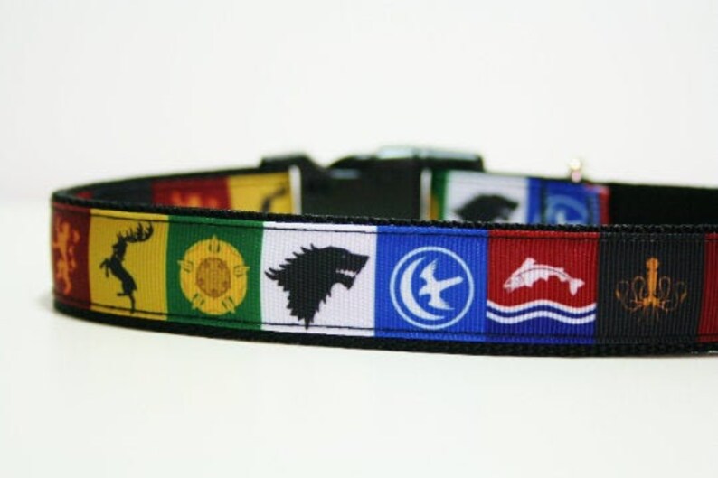 Game of Thrones Dog Collar or Matching Lead Leash Seat Belt image 1