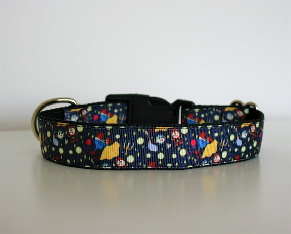 Beauty and the Beast Dog Collar or Matching Lead Leash Seat Belt 3/4