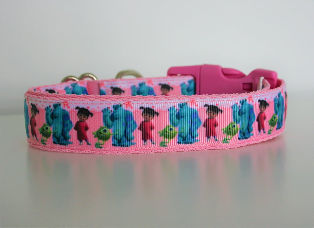 Monsters Inc Disney Dog Collar or Matching Lead Leash Seat Belt 3/4 or