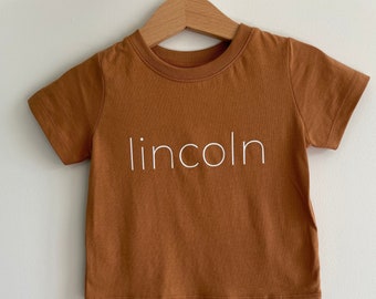 Copper Crew Neck Shirt for Babies + Toddlers