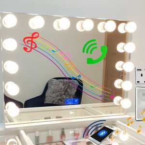 Huge mirror with lights deals