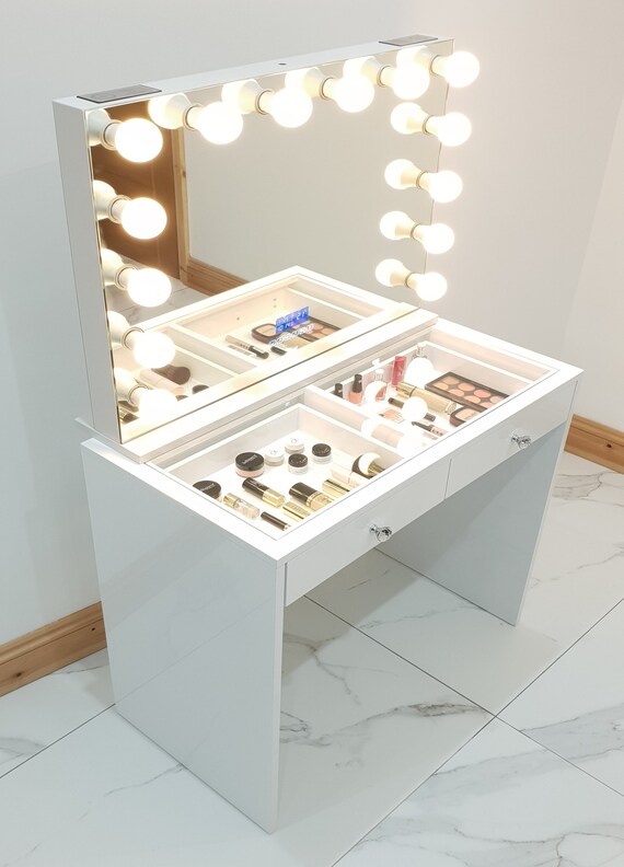 High gloss makeup table discount
