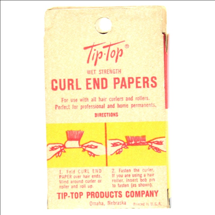 1950s Box of Tip-top Curl End Papers Perm Papers Vintage - Etsy 1950s Box of Tip-top Curl End Papers Perm Papers Vintage - Etsy