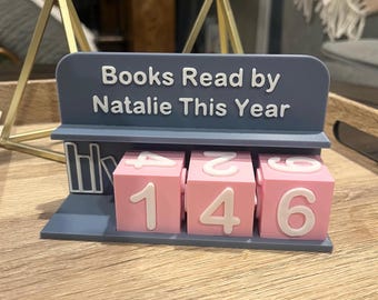 Panneau De Compteur De Livres – Livres Lus Cette Année, Panneau D'affichage Objectifs De Lecture Livrs | Décoration De Table Pour Bibliothèque