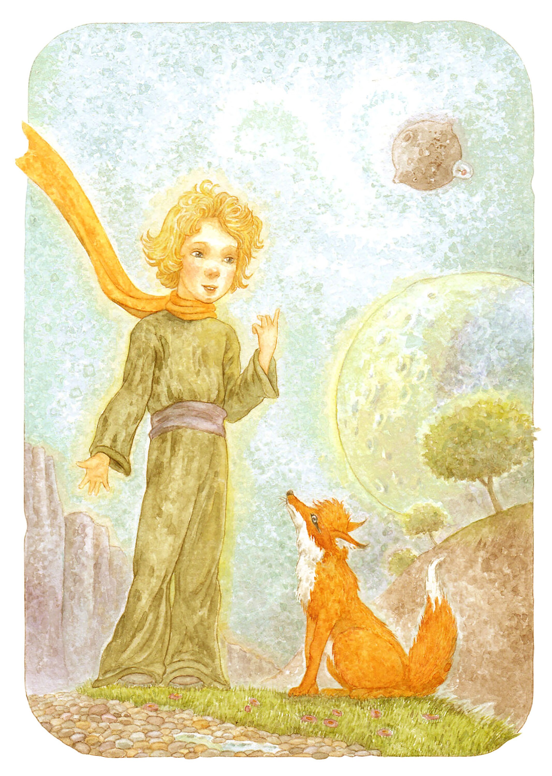 The Little Prince Aquarelle Illustration. Fine Art Print of Le | Etsy