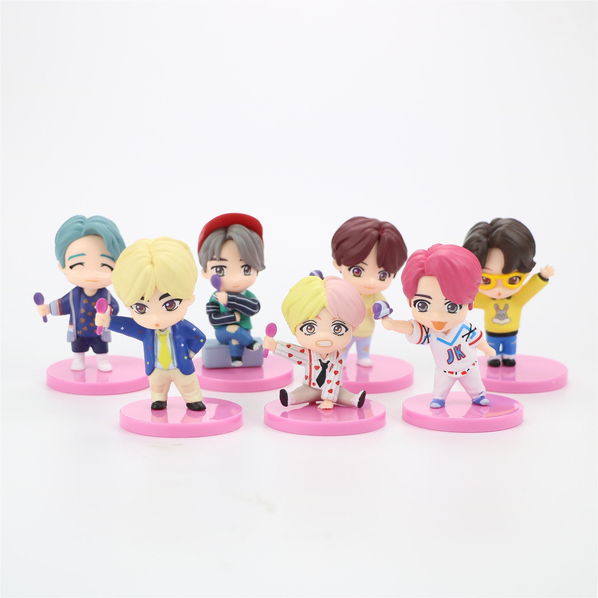 BTS Kpop Latest 7PCS/set Bangtan Boy Groups Action Figures Etsy