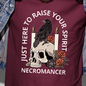 DND NECROMANCER SHIRT, Necromancer shirt, dnd wizard shirt, Grave Cleric, Necromancy shirt, necromancy, dnd halloween shirt, dnd shirt funny