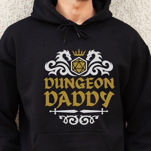Sudadera con capucha DUNGEON DADDY dnd, sudadera con capucha de Dungeons and Dragons, regalo para papá dnd para hombres, sudadera con capucha Dungeon Master dnd, regalo para padre dnd para jugadores de d&d