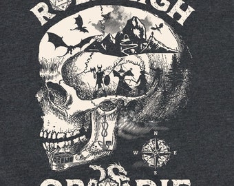 CAMISETA DND, divertida camiseta de Dungeons Dragons para jugadores de D&D o regalo de DM para el maestro de mazmorras: Calavera, rueda alto o muere, regalo para amantes de DND
