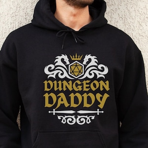 DND HOODIE, Dungeon Daddy, Dungeons and Dragons hoodie, D&d Hoodie, , dnd Hoodie men, Dungeon Master Hoodie