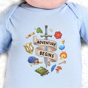 DND BABY, Dnd baby clothes, dnd baby onesie, dnd baby annoucement, dnd baby gift, dnd baby bodysuit, dnd baby shower, geeky baby