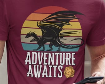 DND SHIRT | Dungeons shirt,  Dragons shirt | D&d Shirt Men | Retro Vintage Dnd Shirts | D20 Shirt | Dungeon Master Shirt