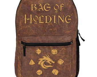 DND BACKPACK, bag of HOLDING, dnd backpack for school, dnd bag of holding, d&d backpack, dnd bag, Dungeons and Dragons backpack