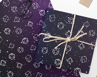 DND Dice Wrapping Paper: RPG Gift Wrap, dnd christmas gifts and birthday