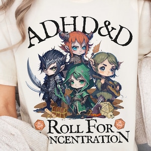 adhd dnd shirt, adhd&d