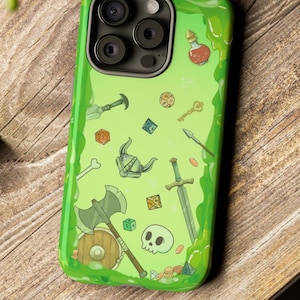 DND PHONE CASE, Gelatinous cube, Dungeons and Dragons phone case, Google phone case, Samsung galaxy phone case.