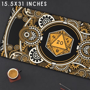 DND COMPUTER MAT, dnd deskmat, dnd mouse pad, dnd desk mat, Dungeons Dragons desk mat, D20 desk mat for Rpg players.