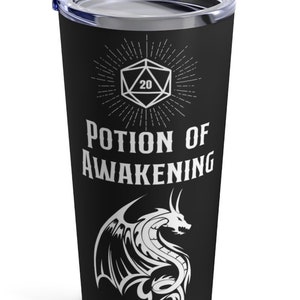 DND TUMBLER, dnd tumbler cup, Dungeons and Dragons tumbler, dnd gift funny, Potion of Awakening, Rpg tumbler, dungeon master tumbler