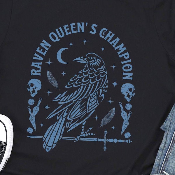 RAVEN QUEEN DND Shirt, Critical shirt, dnd raven, dnd crow, dnd warlock shirt, dnd rogue shirt, raven queen shirt
