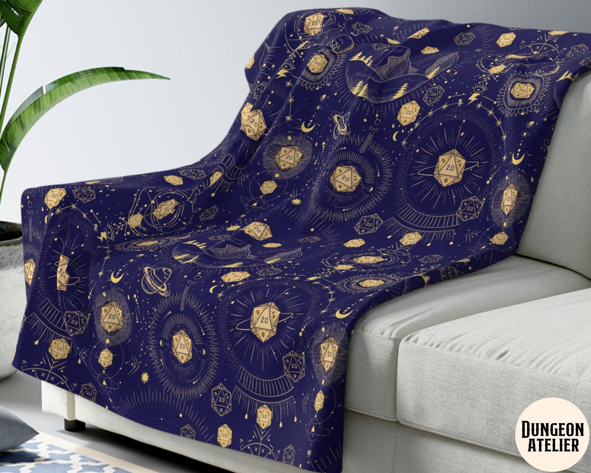 Dnd blanket dnd celestial blanket dungeons and dragons etsy